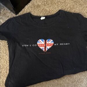 Elton John Black Jersey T-Shirt